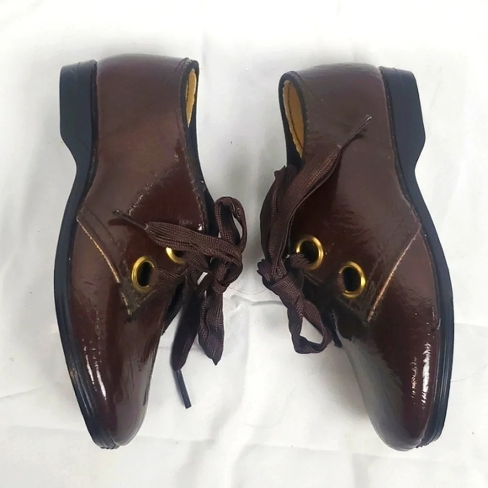 Vintage Patent Brown Cottagecore Toddler‎ Shoes
